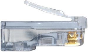 Cable Wholesale EZ-RJ45 Cat 6 Crimp Plugs, Slide Through Wires, 100 Pieces
