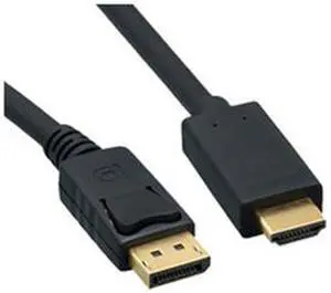 DisplayPort to HDMI Cable, DisplayPort Male to HDMI Male, 6 foot