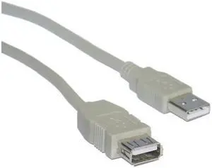 Cable Wholesale Type A Male to Type A Female USB 2.0 Extension Cable, 15 foot