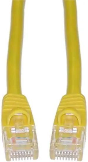 Cable Wholesale Cat 6a Yellow Ethernet Patch Cable, Snagless / Molded Boot, 500 MHz, 50 foot