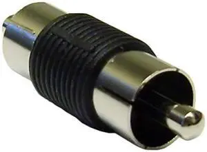 Cable Wholesale RCA Male to RCA Male RCA Coupler / Gender Changer, Nickel Plated