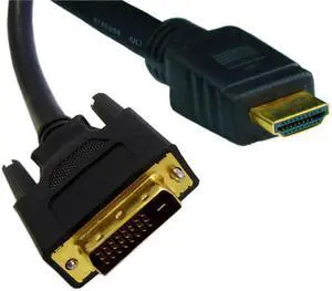 Cable Wholesale HDMI to DVI Cable, HDMI Male to DVI Male, CL2 rated, 3 foot