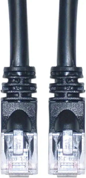 CableWholesale Cat6 Ethernet Patch Cable  Snagless Molded Boot  10 foot - Black