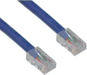 CAT6, UTP, Network Cable, Bootless, Blue, 1ft