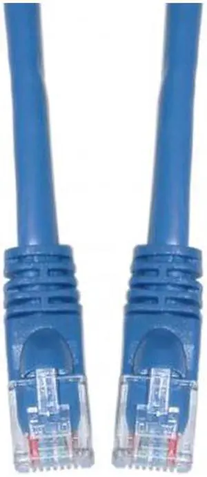 Cat5e Ethernet Patch Cable, Snagless/Molded Boot, 5 foot - Blue