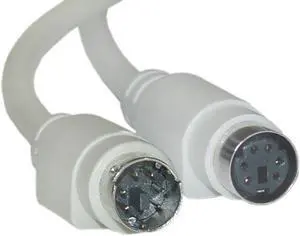 Cable Wholesale PS / 2 Extension Cable, Keyboard / Mouse, PS / 2 Male to PS / 2 Female, MiniDin6 Male to MiniDin6 Female, 6 Conductor, Straight, 6 foot