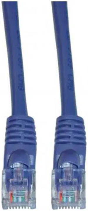 CableWholesale Cat5e Ethernet Patch Cable Snagless Molded Boot 14 foot - Purple