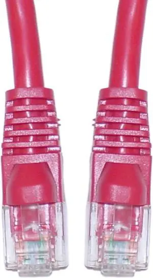 CableWholesale 10X8-33710 Cat6 Red Ethernet Crossover Cable  Snagless Molded Boot  10 foot