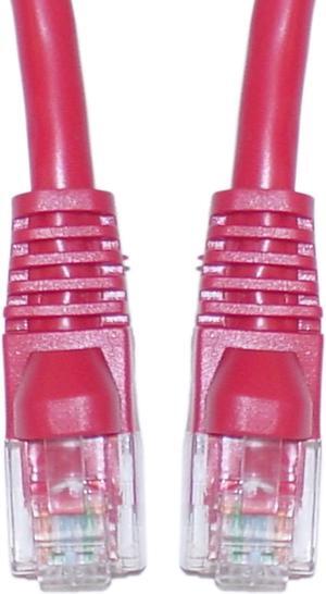 Cat 6 Red Ethernet Crossover Cable, Snagless / Molded Boot, 25 foot