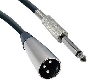 Cable Wholesale XLR Male to 1 / 4 Inch Mono Male Audio Cable, 10 foot