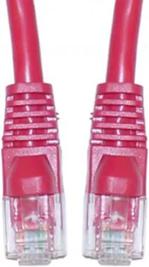 Cat6 Ethernet Patch Cable, Snagless/Molded Boot, 25 foot - Red