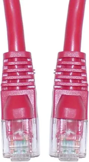 Cable Wholesale Cat 5E Red Ethernet Crossover Cable, Snagless / Molded Boot, 3 Foot