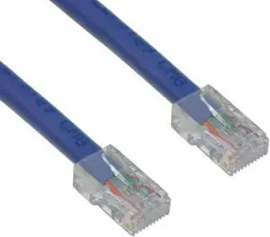 CableWholesale Cat6 Ethernet Patch Cable  Bootless 10 foot - Blue