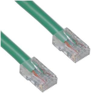 Cat 5e Ethernet Patch Cable, Bootless, 5 foot - Green