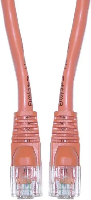 Cable Wholesale Cat 5e Ethernet Crossover Cable Snagless / Molded Boot 25 foot - Orange