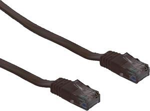 CableWholesale  Cat6 Flat Ethernet Patch Cable, 32 AWG, 1 foot - Black