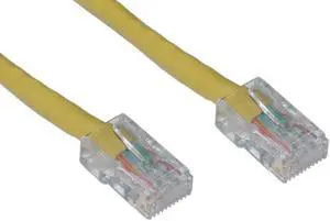 CableWholesale 10X8-18107 Cat6 Yellow Ethernet Patch Cable  Bootless  7 foot