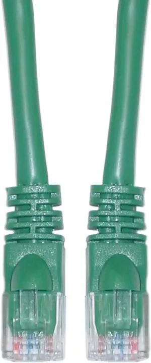 CableWholesale Cat5e Ethernet Patch Cable Snagless Molded Boot 20 foot - Green