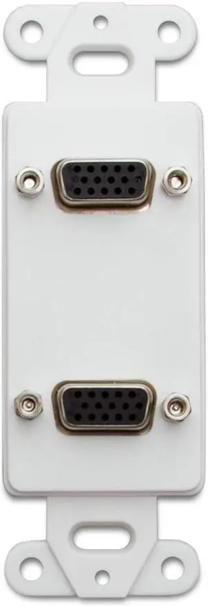 Cable Wholesale Decora Wall Plate Insert White Dual XLR Female To Solder Type