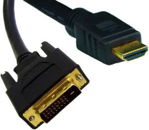 Cable Wholesale HDMI to DVI Cable, HDMI Male to DVI Male, CL2 rated, 6 foot
