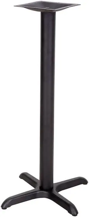 22'' x 22'' Restaurant Table X-Base with 3'' Dia. Bar Height Column
