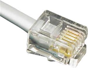 ICC GCLB466025  25' Flat Line Extension Cord 6P4C Silver
