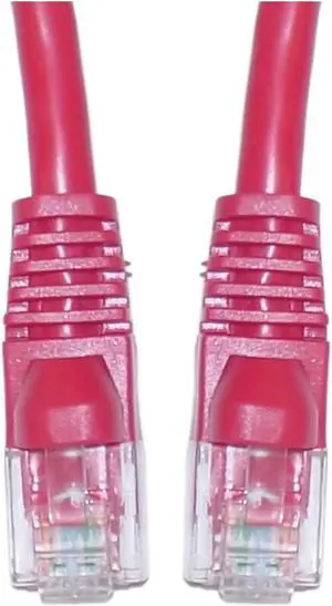 Cable Wholesale Home Office Electronics Cat5e Red Ethernet Patch Cable Snagless/Molded Boot 150 Foot