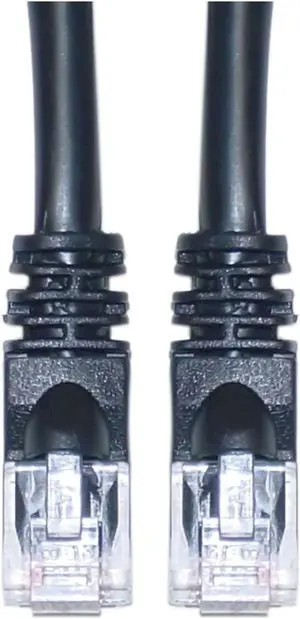 Cable Wholesale Office Electronics Cat5e Ethernet Patch Cable Snag-less/Molded Boot 200 Foot - Black