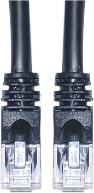 Cable Wholesale Office Electronics Cat5e Ethernet Patch Cable Snag-less/Molded Boot 150 Foot - Black