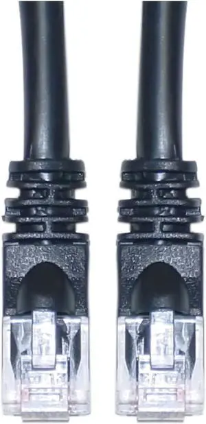 Cable Wholesale Office Electronics Cat5e Ethernet Patch Cable Snagless/Molded Boot 6 Foot - Black