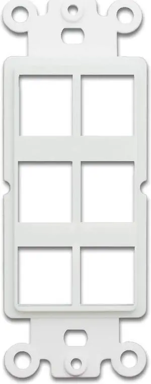 Home And Decorations White Decora Wall Plate Insert