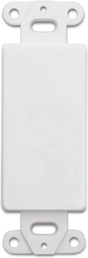 Cable Wholesale Wall Decorations Blank Decora Wall Plate Insert -  White