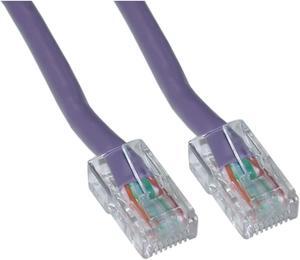 Cable Wholesale Electronics Cat6 Ethernet Patch Cable Bootless 25 Foot - Purple
