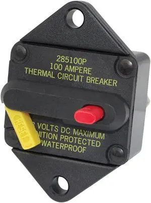 Blue Sea 7086 80 Amp Circuit Breaker Panel Mount 285 Series