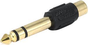 Monoprice 6.35mm (1/4 Inch) Stereo Plug to RCA Jack Adaptor - Gold Plated