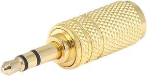 Monoprice Metal 3.5mm Stereo Plug to 3.5mm Stereo Jack Adaptor - Gold Plated