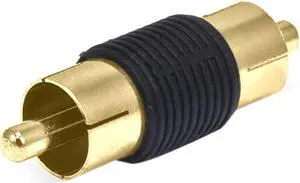 Monoprice RCA Plug To RCA Plug Adaptor - Gold Plated