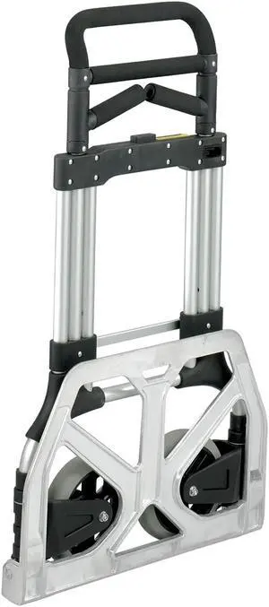 Safco Stow-Away Hand Truck Telescopic Handle - 500 lb Capacity - 8" Caster - Aluminum - 24" x 23.3" x 50"