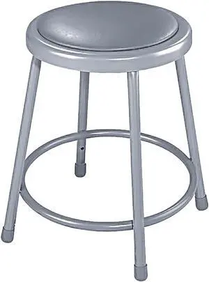 National Public Seating 18" Bar Kitchen School Lab Shop Stool with Padded Seat