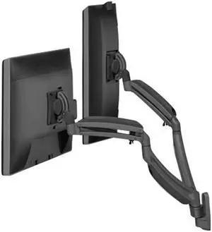 Chief K1 Wall MNT Dual Disp Dual 2l Arms Black