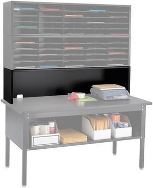 Safco 7752BL E-Z Sort Riser - 57.5 x 13 x 14 - Black