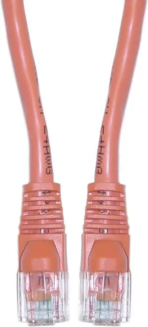 CAT6, UTP, with Molded Boot, 500MHz, Orange, 50 ft