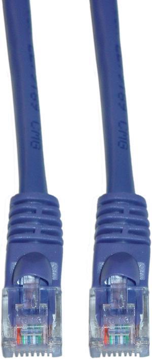 CAT6, UTP, with Molded Boot, 500MHz, Purple, 100 ft