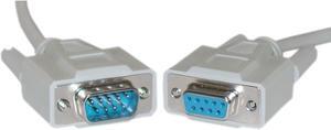 Null Modem Cable, DB9 Male to DB9 Female, UL rated, 8 Conductor, 15 foot