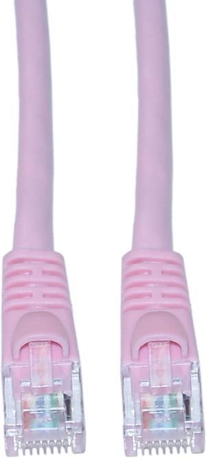 CAT6, UTP, with Molded Boot, Pink, 50 ft