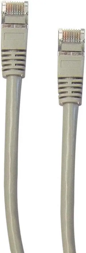 Shielded Cat6 Gray Ethernet Patch Cable, Snagless/Molded Boot, 3 foot