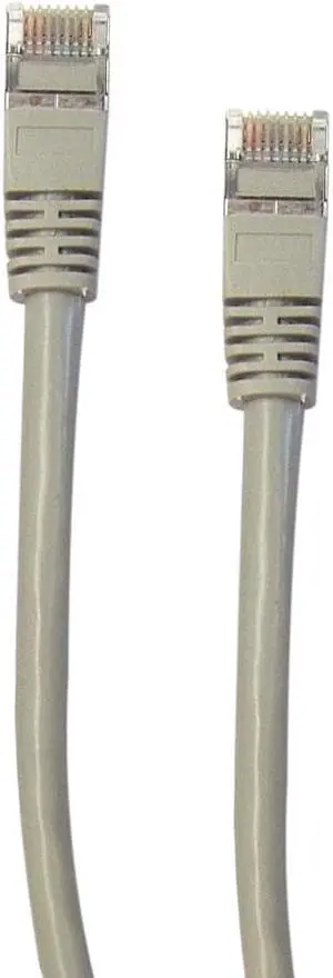 Shielded Cat6 Ethernet Patch Cable, Snagless/Molded Boot, 25 foot - Gray