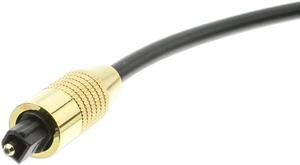 Premium Grade Digital Audio Toslink Fiber Optic Cable 5mm, 25 foot