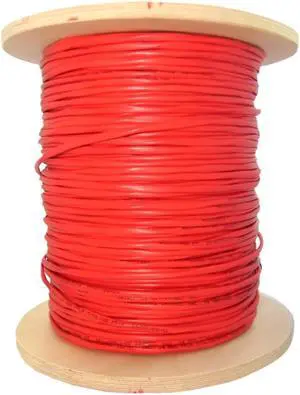 6 Fiber Indoor Distribution Fiber Optic Cable, Multimode, 62.5/125, Riser Rated, Spool, 1000 foot - Orange