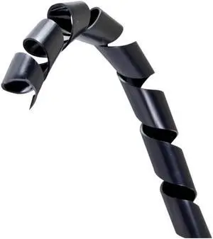 10 meter Cable Wrap / Spiral Wrap, Black, Diameter: 15mm - 100mm, Cable Management Wraps